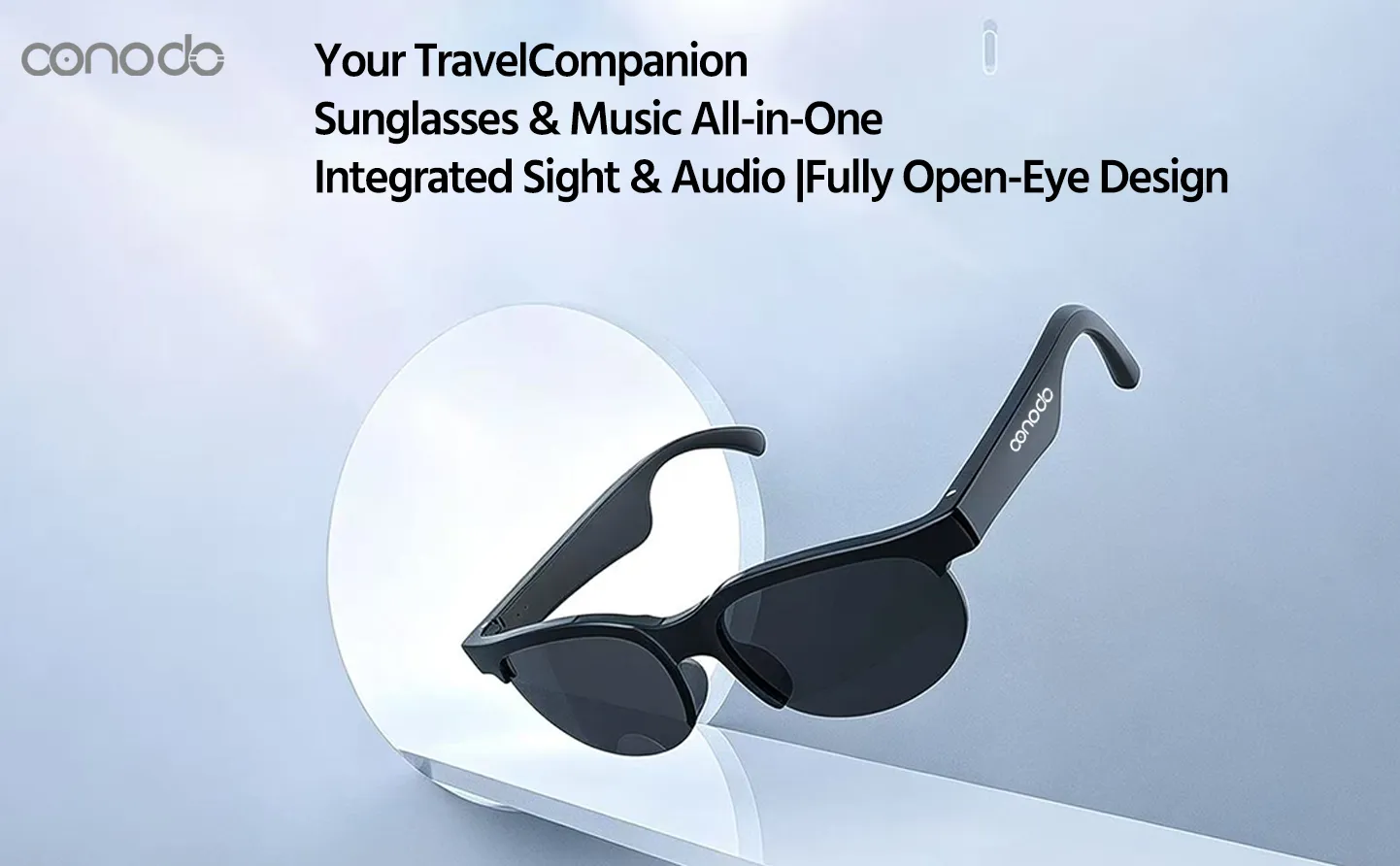 AI Smart Bluetooth Glasses Main View